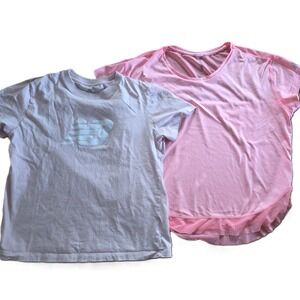 New Balance Athletic Shirt Bundle 2 Tops Pink B ICE cooling Running Tee 2pc M